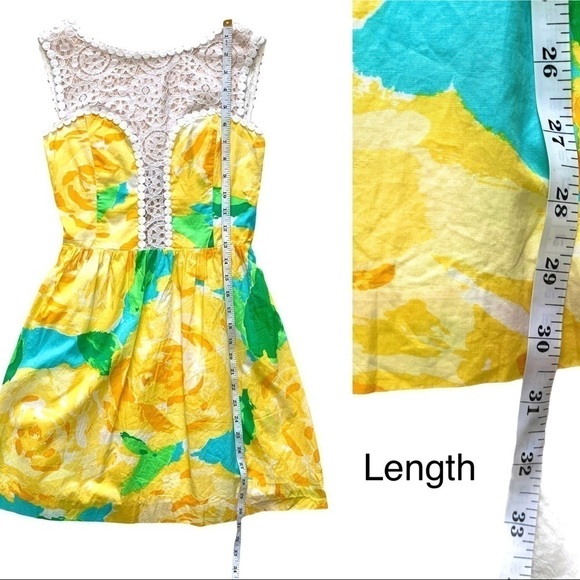 Lilly Pulitzer Sunglow Yellow First Impressions Raegan Dress Size 00 Holy Grail - Picture 14 of 17